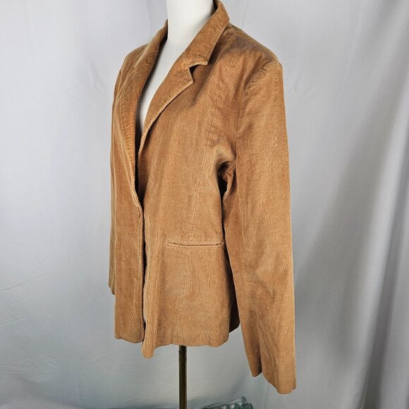 Denim&Co Tan Corduroy Blazer - Picture 2 of 11